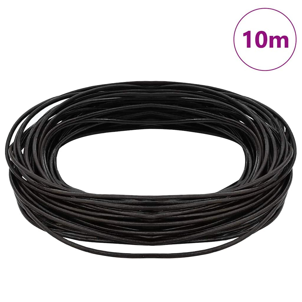 Vidaxl leren koord donkerbruin ø2 mm x 10 m leer