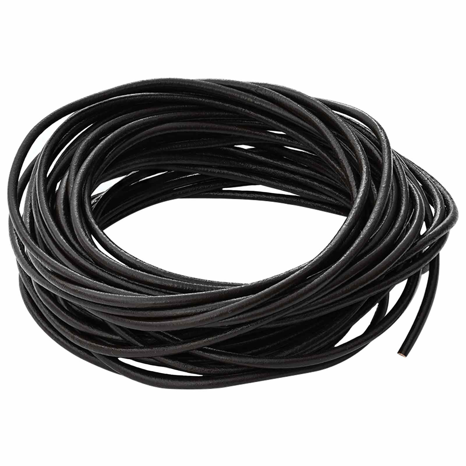 Vidaxl leren koord 1 donkerbruin ø2,5 mm x 5 m leer