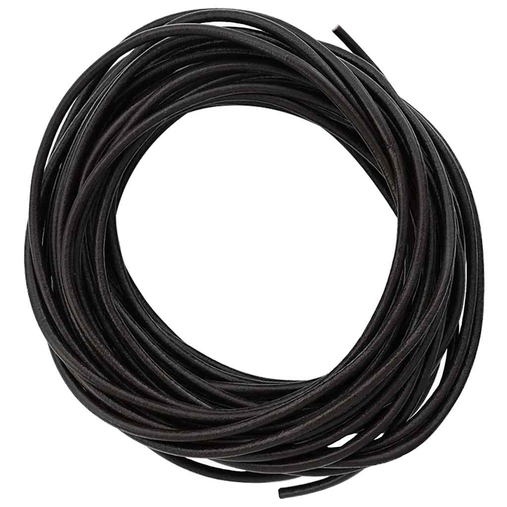 Vidaxl leren koord 1 donkerbruin ø2,5 mm x 5 m leer