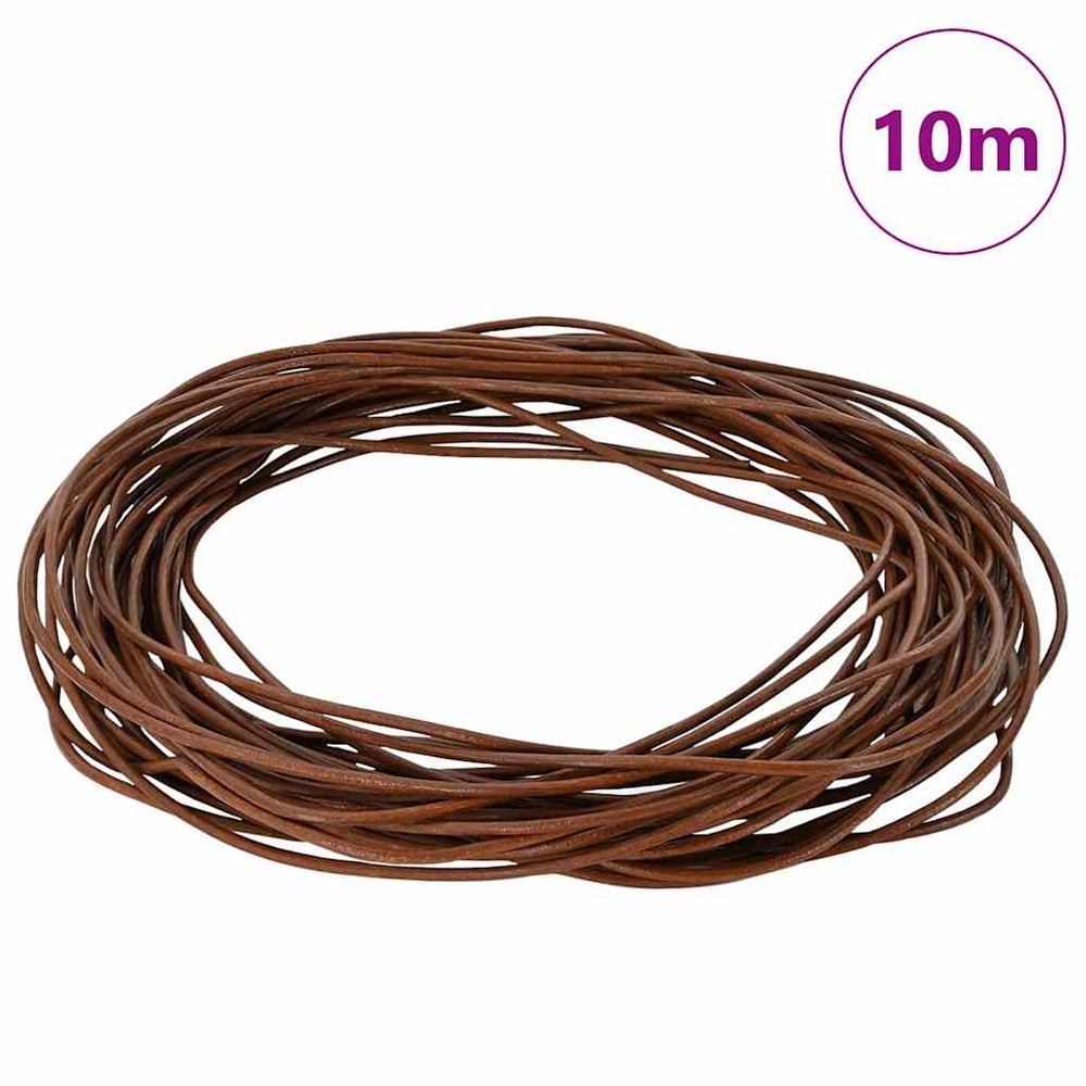 Vidaxl leren koord licht bruin ø1,5 mm x 10 m leer