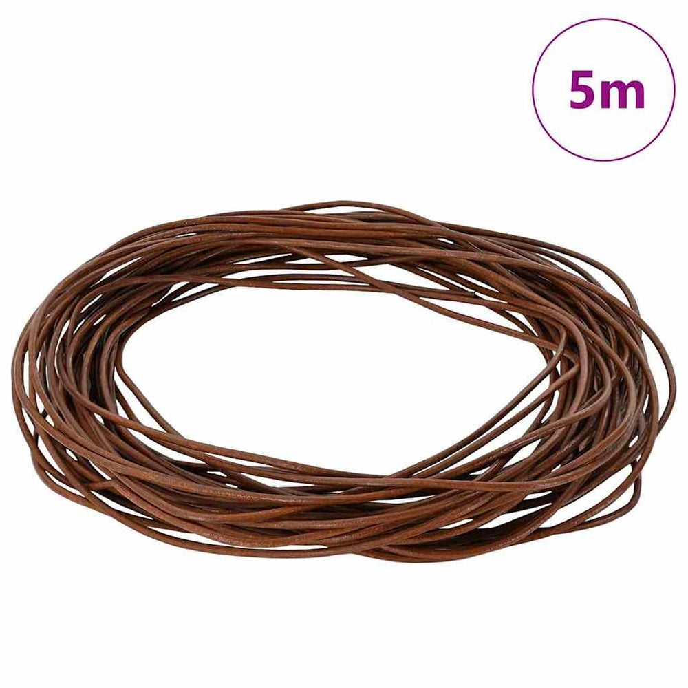 Vidaxl leren koord licht bruin ø2 mm x 5 m leer