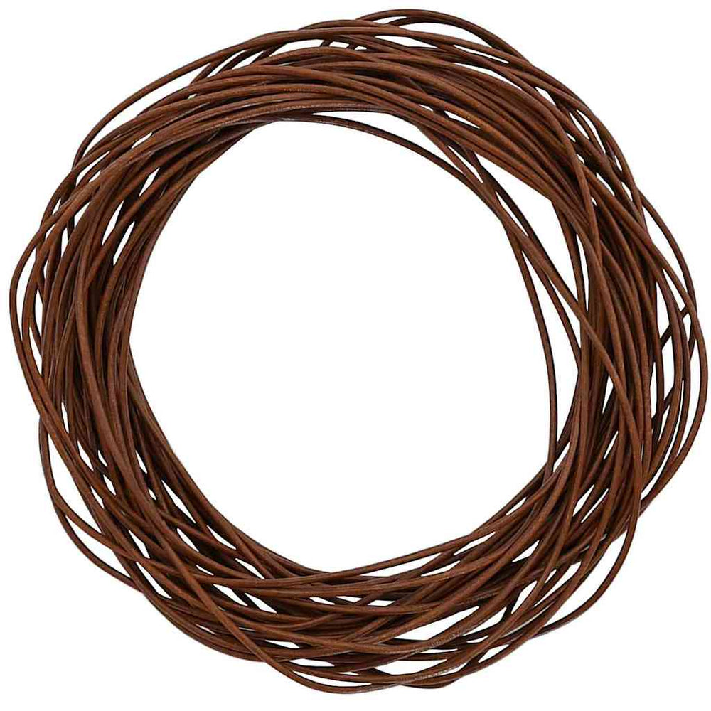 Vidaxl leren koord licht bruin ø2 mm x 5 m leer