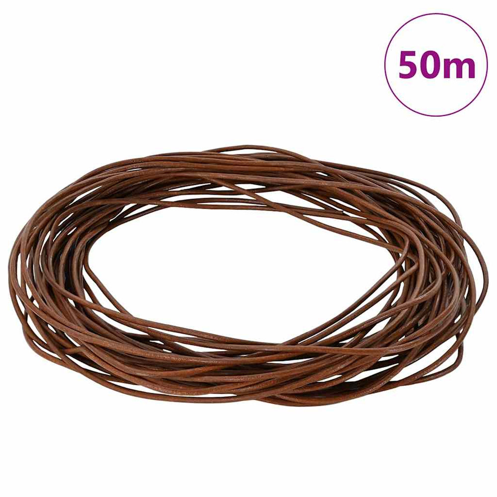 Vidaxl leren koord licht bruin ø2,5 mm x 5 m leer