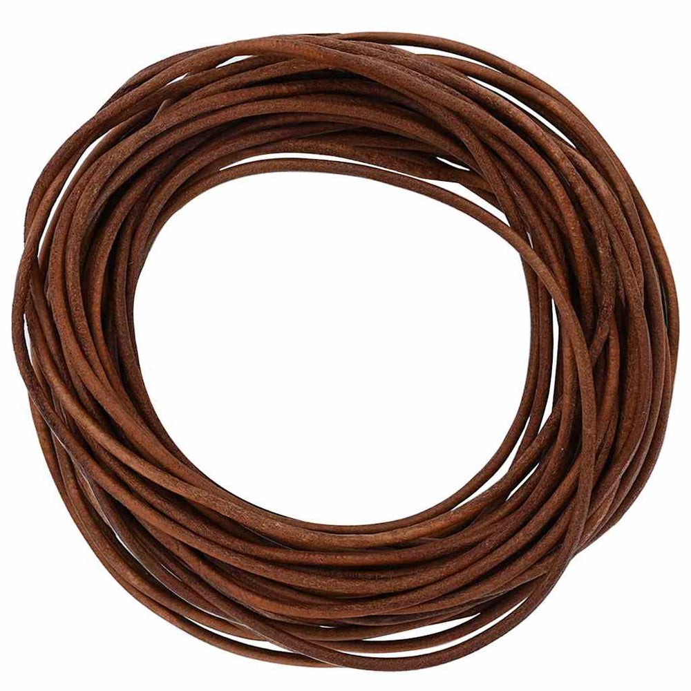 Vidaxl leren koord licht bruin ø3 mm x 10 m leer