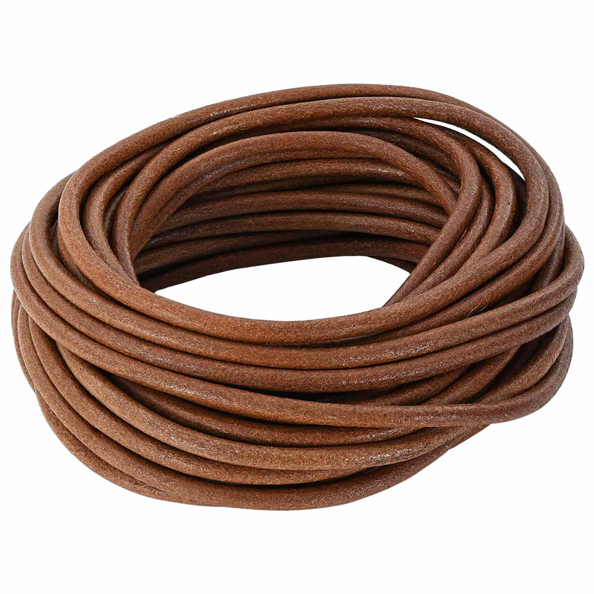 Vidaxl leren koord 1 licht bruin ø5 mm x 50 m leer