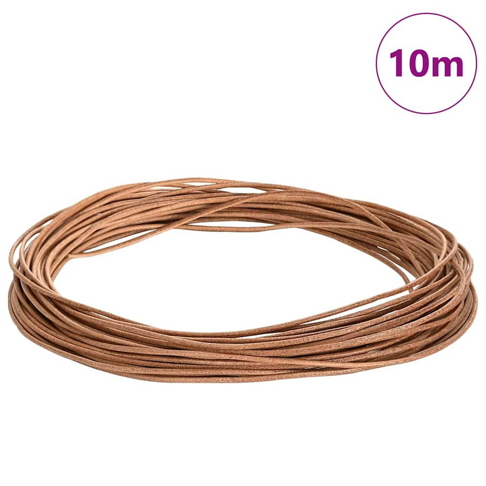 Vidaxl leren koord bruin ø1 mm x 10 m leer