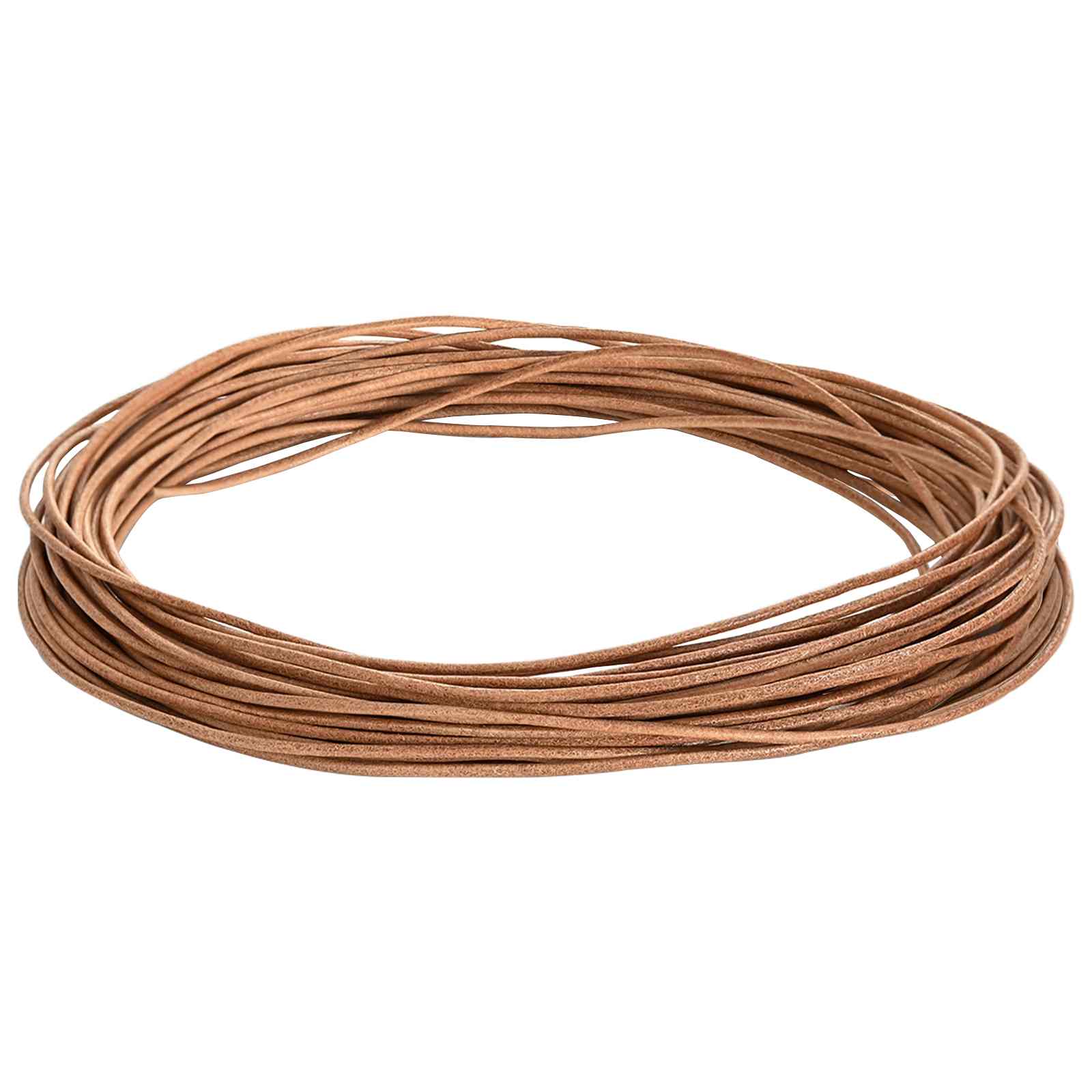 Vidaxl leren koord 1 bruin ø1,5 mm x 50 m leer