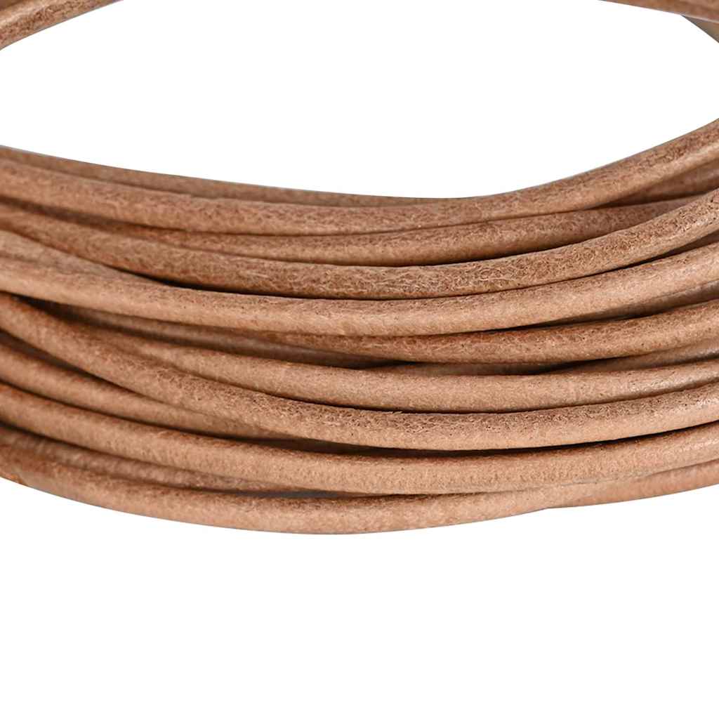 Vidaxl leren koord bruin ø2,5 mm x 5 m leer