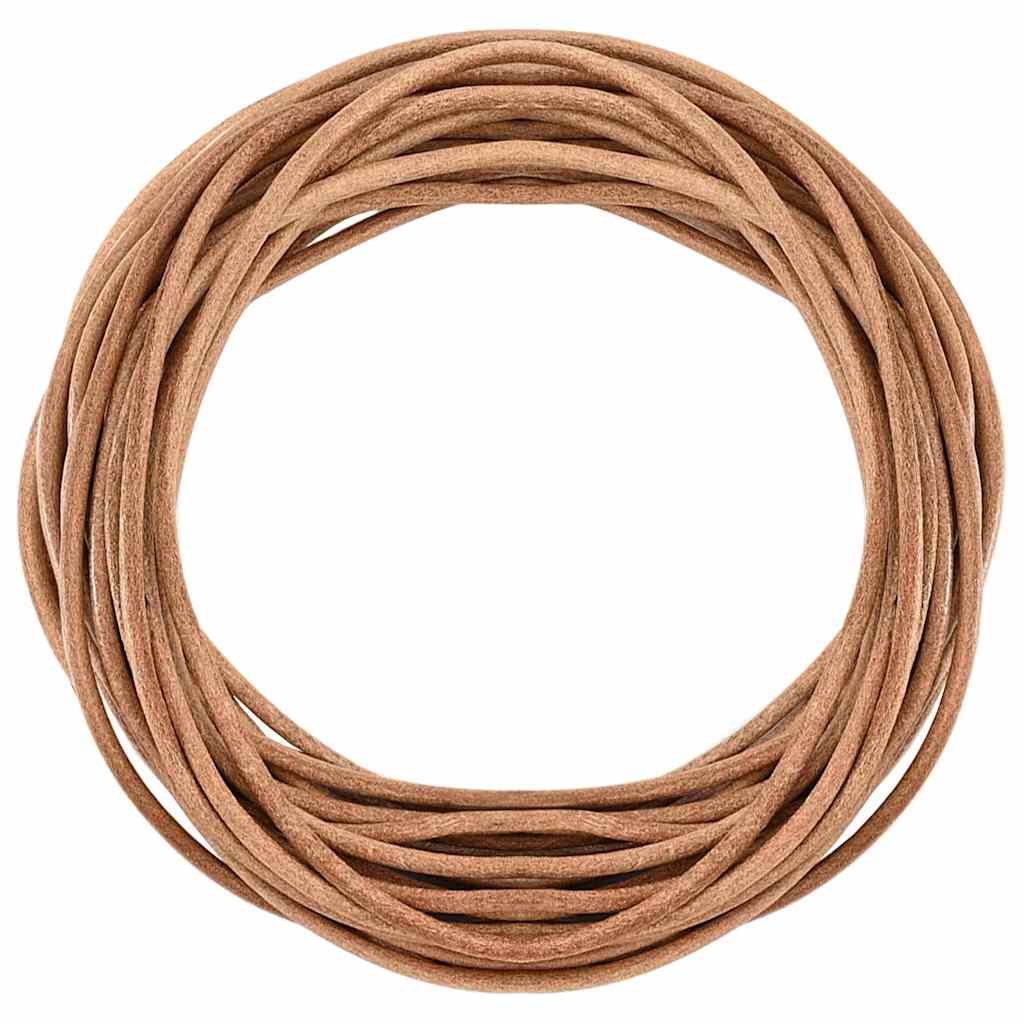 Vidaxl leren koord 1 bruin ø4 mm x 5 m leer