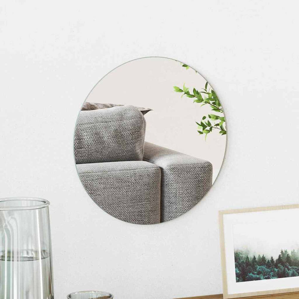 Vidaxl wandspiegel rond ø 30 cm gehard glas