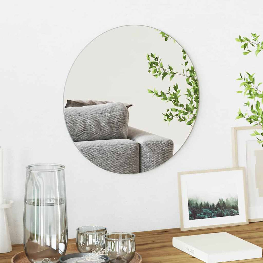 Vidaxl wandspiegel rond ø 40 cm gehard glas