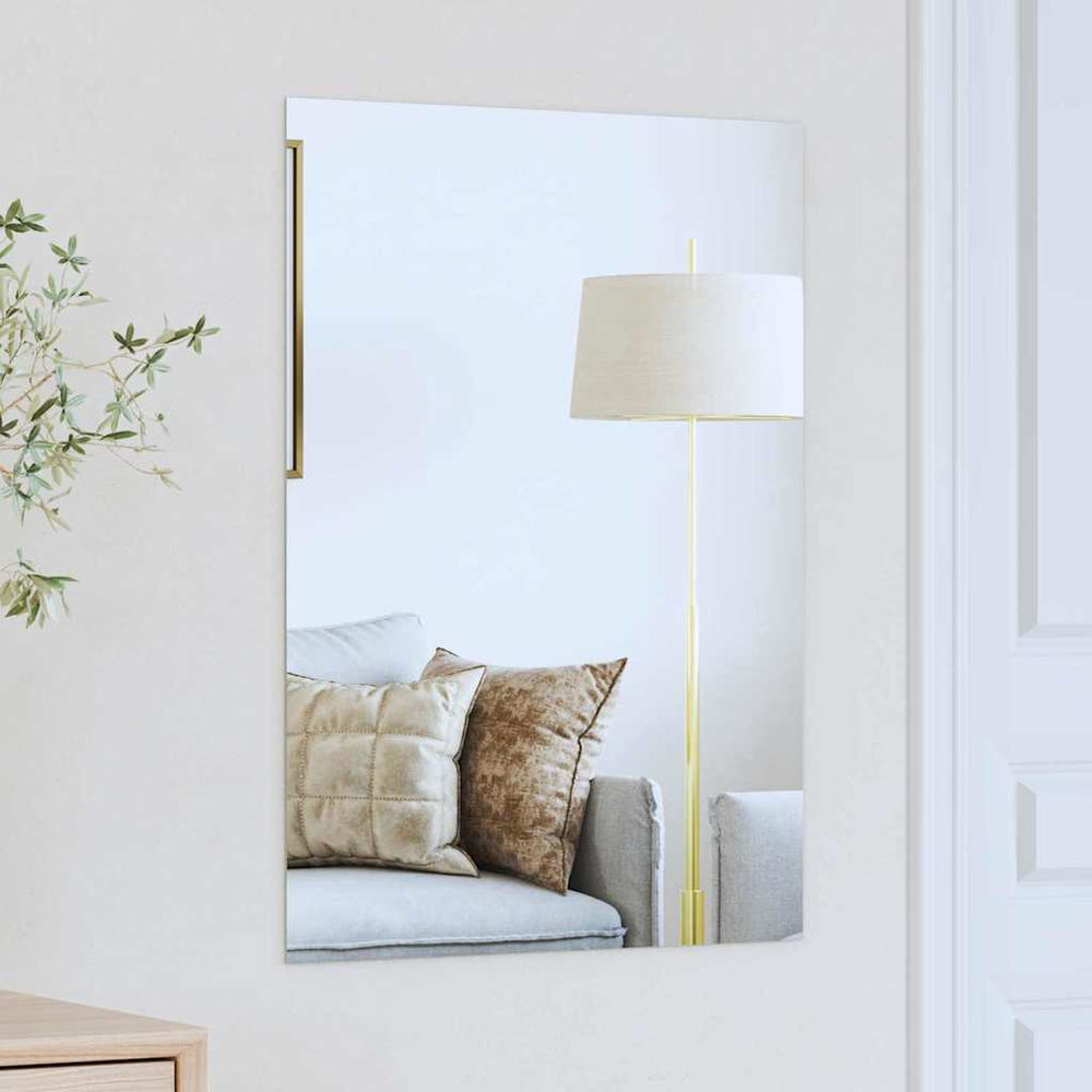 Vidaxl wandspiegel rechthoekig 70 x 50 cm gehard glas