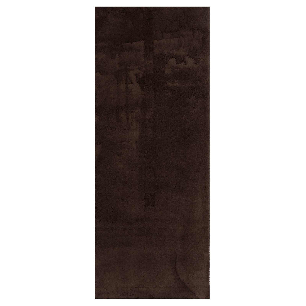 Vidaxl vloerkleden rechthoekig huarte bruin 200 x 80 cm polyester
