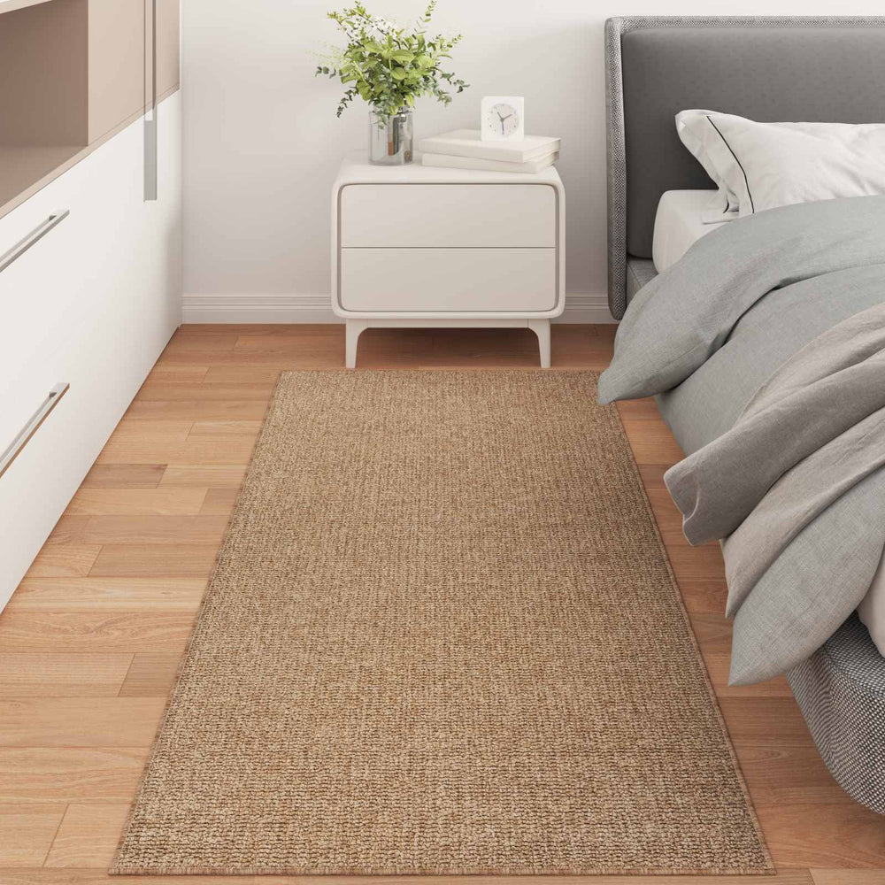 Vidaxl vloerkleden rechthoekig huarte naturel 200 x 80 cm polyester