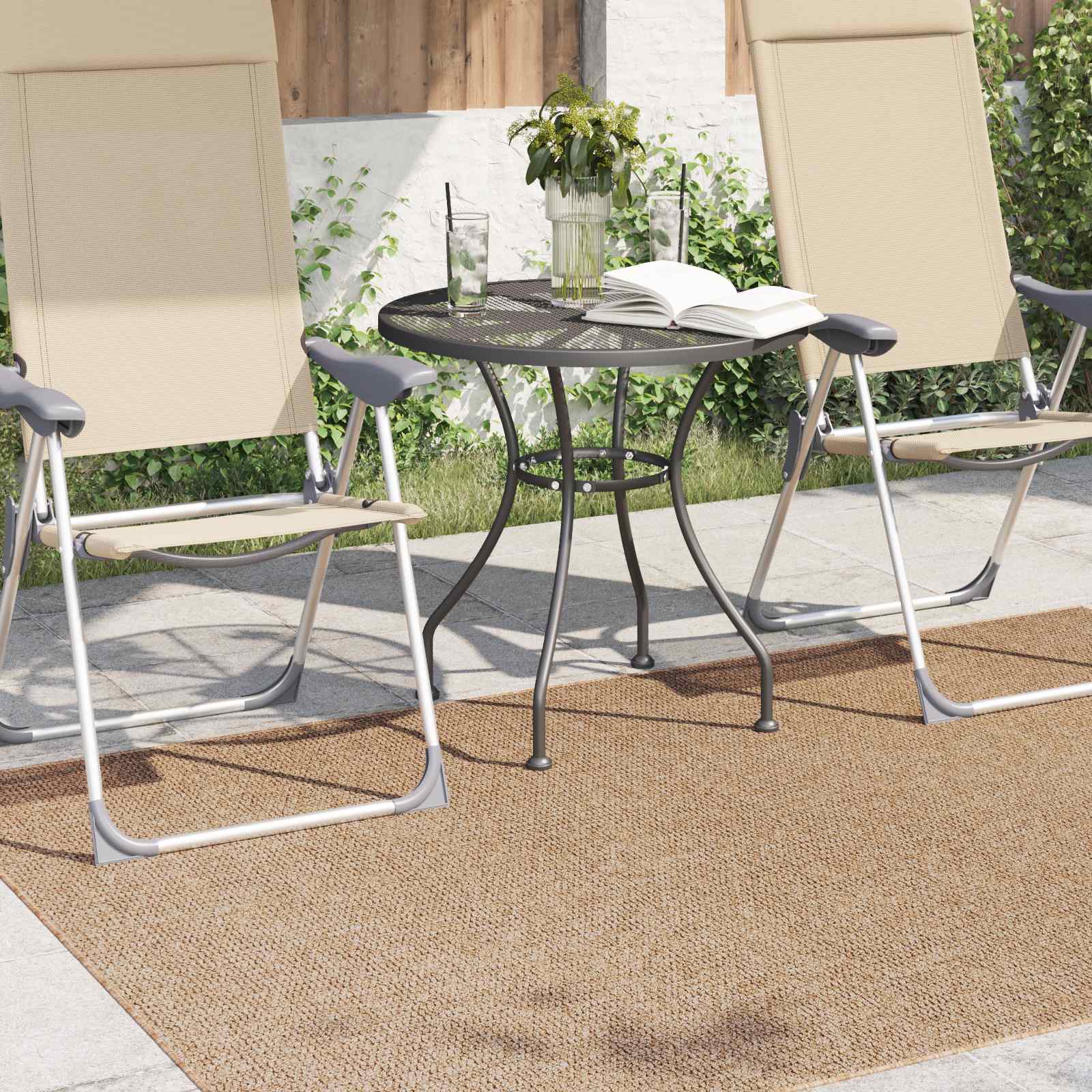 Vidaxl vloerkleden rechthoekig huarte naturel 200 x 140 cm polyester