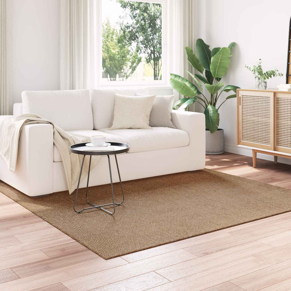 Vidaxl vloerkleden vierkant huarte naturel 200 x 200 cm polyester