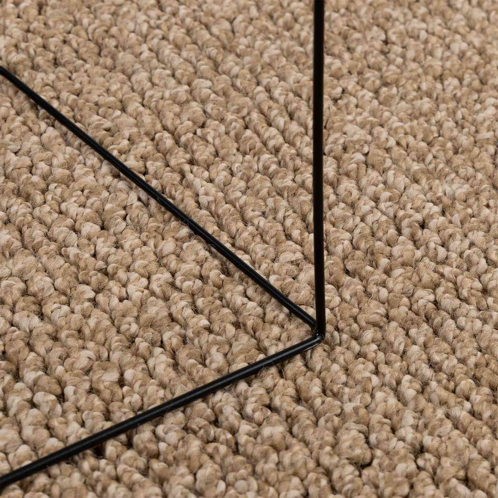 Vidaxl vloerkleden rond huarte naturel ø 160 cm polyester