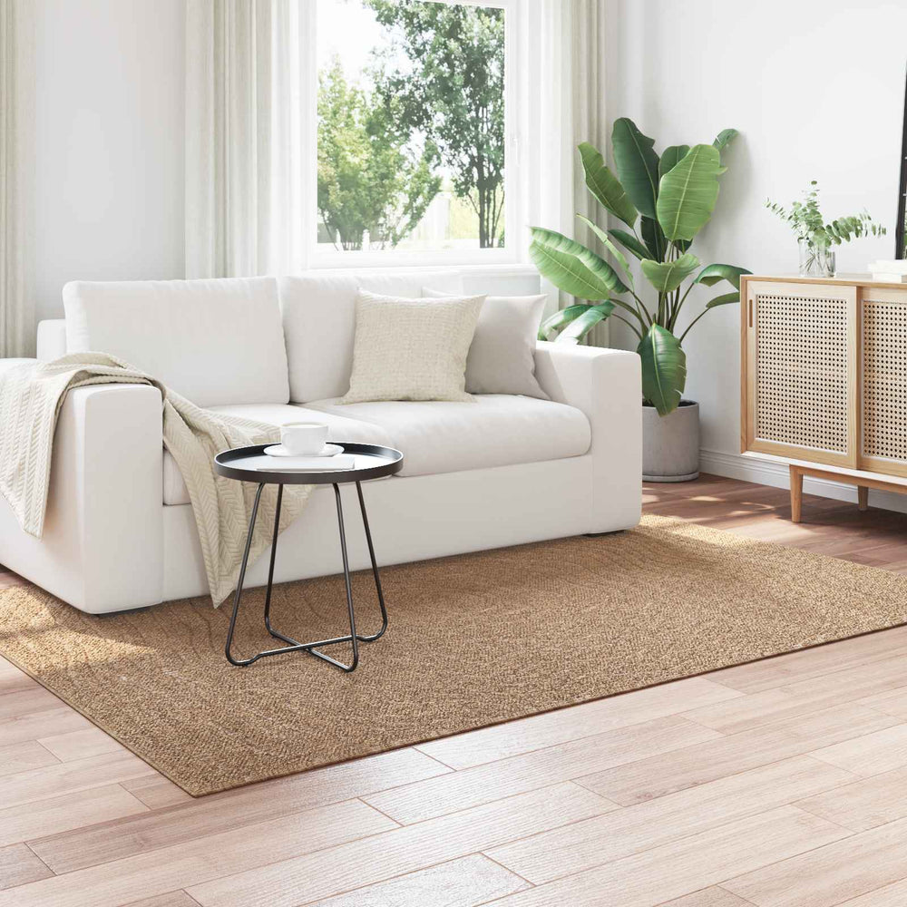 Vidaxl vloerkleden moiré huarte naturel 170 x 120 cm polyester
