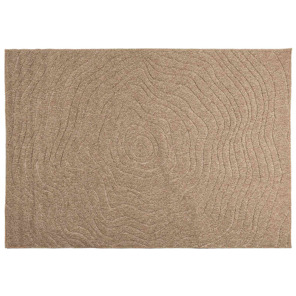 Vidaxl vloerkleden moiré huarte naturel 230 x 160 cm polyester