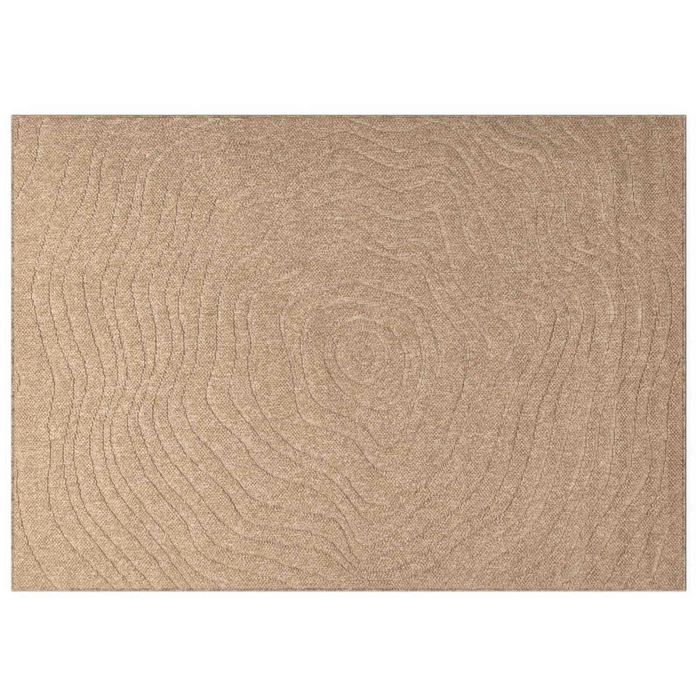 Vidaxl vloerkleden moiré huarte naturel 280 x 200 cm polyester