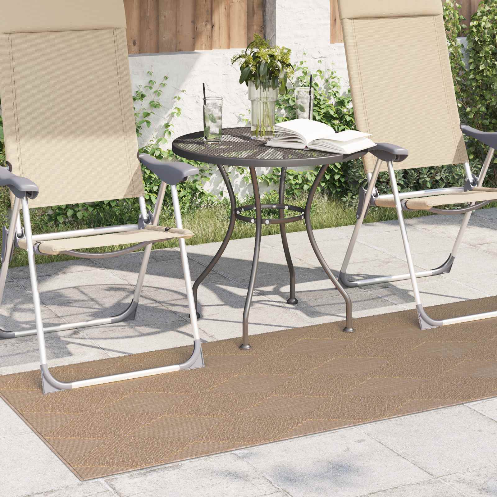 Vidaxl vloerkleden rechthoekig huarte naturel 150 x 80 cm polyester