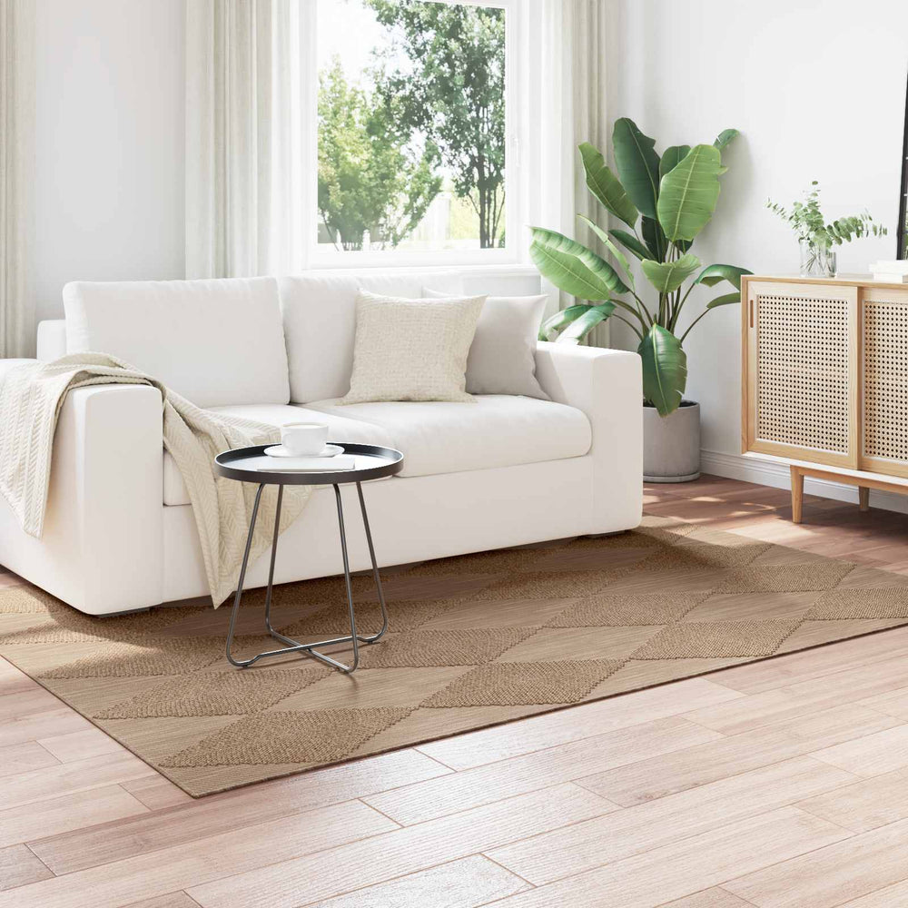 Vidaxl vloerkleden rechthoekig huarte naturel 170 x 120 cm polyester