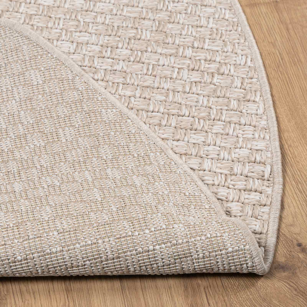 Vidaxl vloerkleden rond huarte crème ø 160 cm polyester