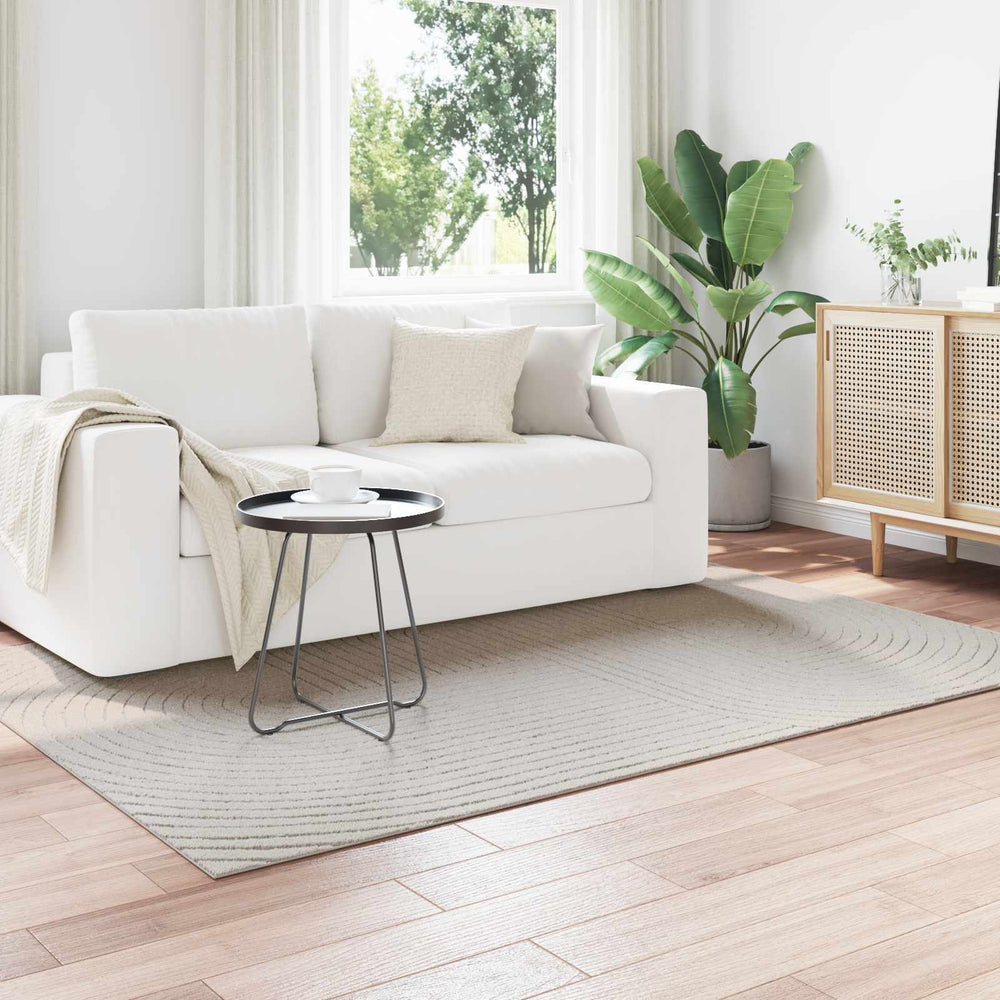 Vidaxl vloerkleden rechthoekig huarte crème 200 x 140 cm polyester