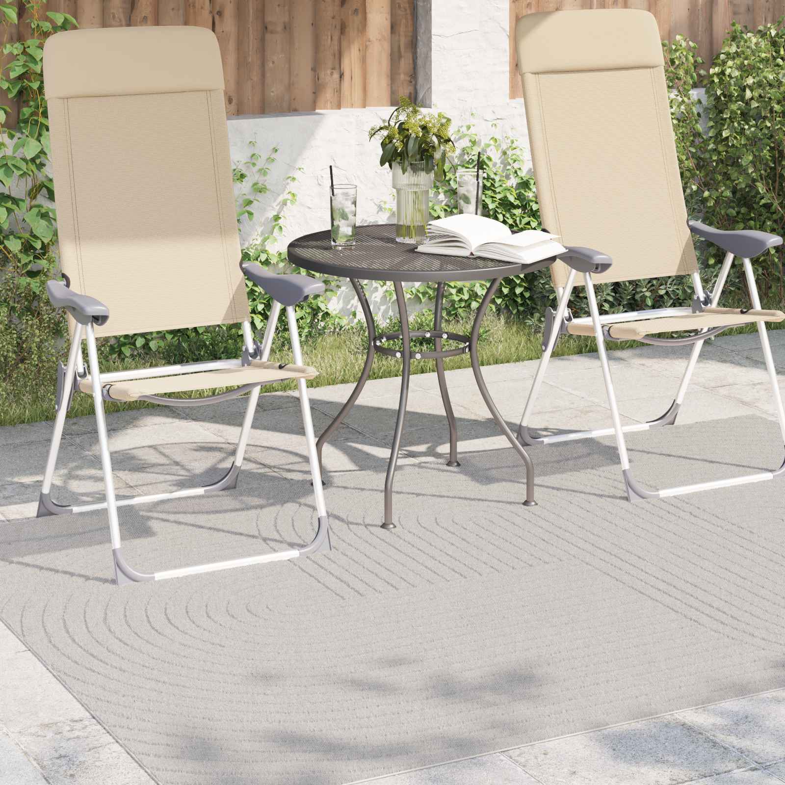 Vidaxl vloerkleden rechthoekig huarte crème 200 x 140 cm polyester