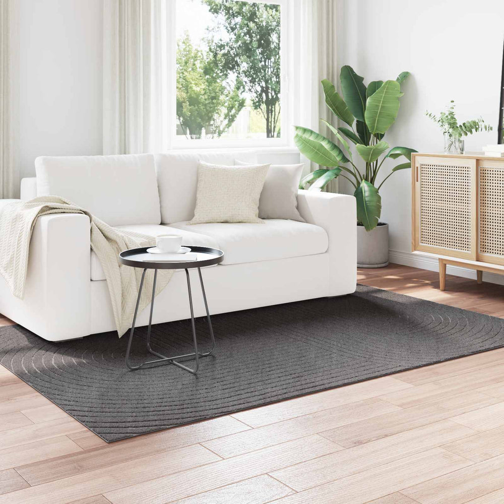 Vidaxl vloerkleden rechthoekig huarte antraciet 200 x 140 cm polyester