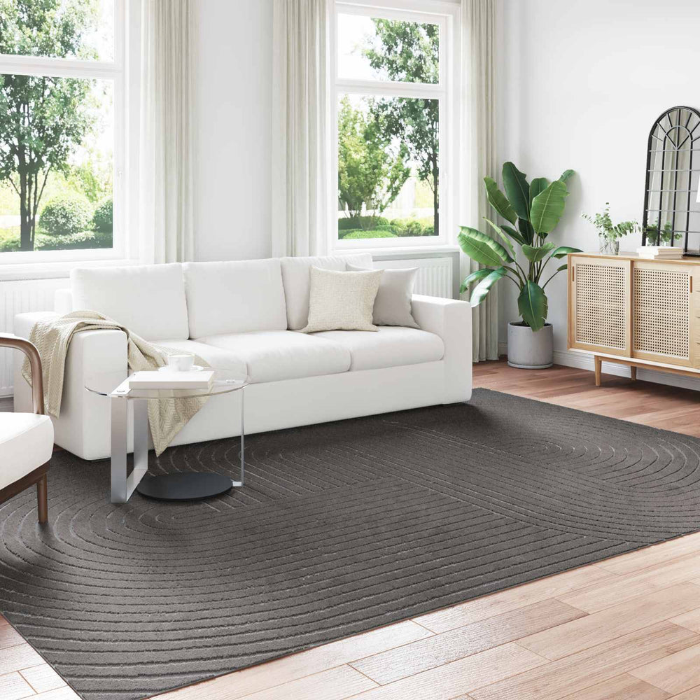 Vidaxl vloerkleden rechthoekig huarte antraciet 280 x 200 cm polyester