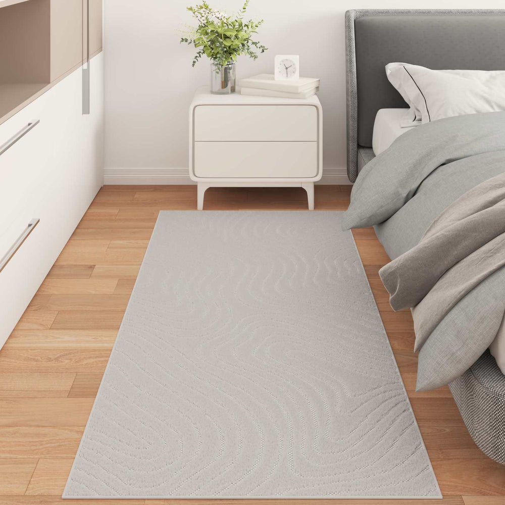 Vidaxl vloerkleden rechthoekig huarte crème 150 x 80 cm polyester