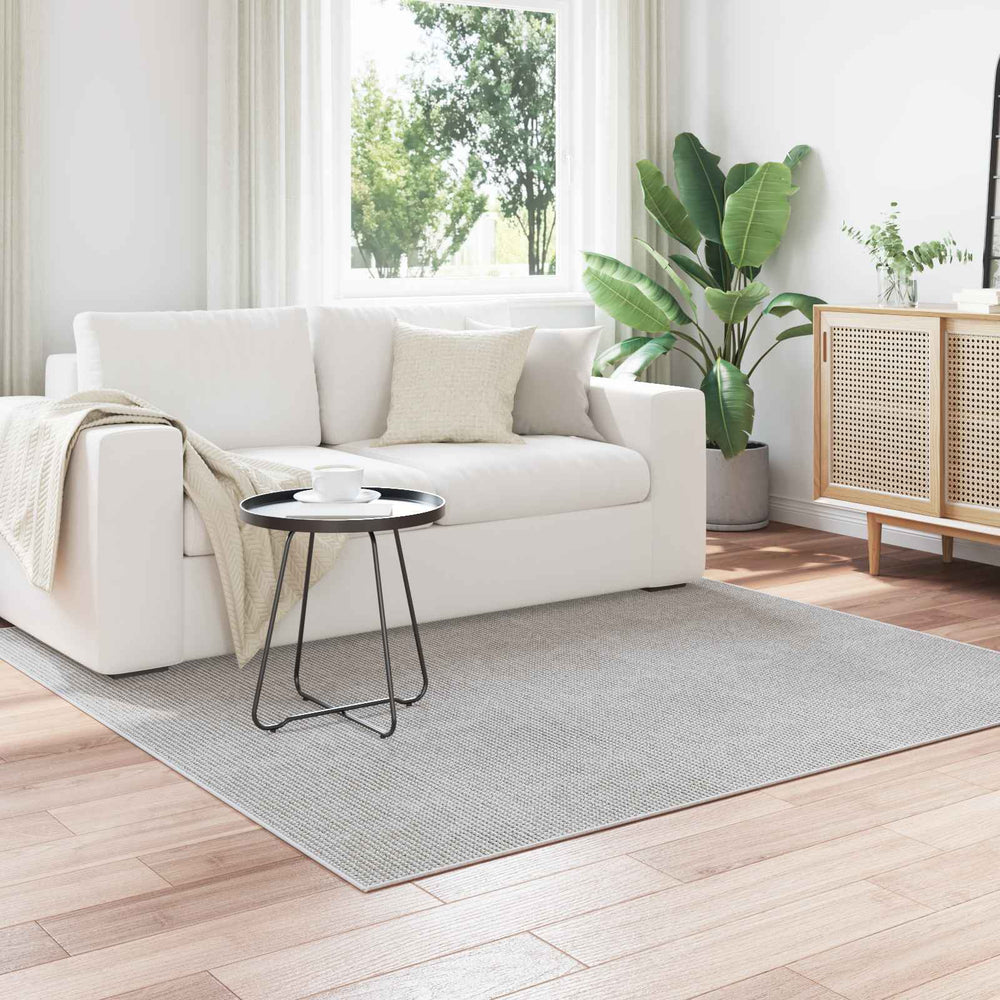 Vidaxl vloerkleden vierkant huarte crème 120 x 120 cm polyester