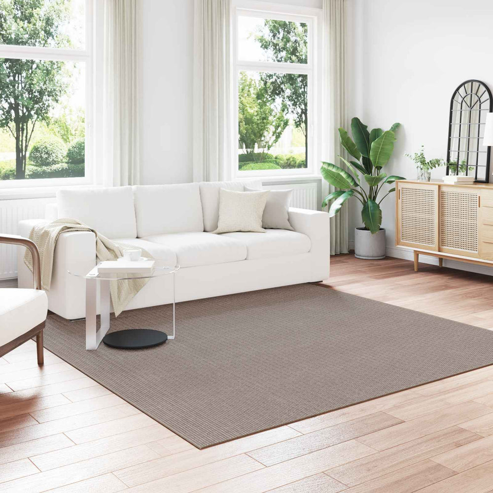 Vidaxl vloerkleden huarte crème en taupe 240 x 240 cm polyester