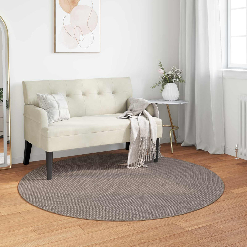 Vidaxl vloerkleden rond huarte crème en taupe ø 200 cm polyester