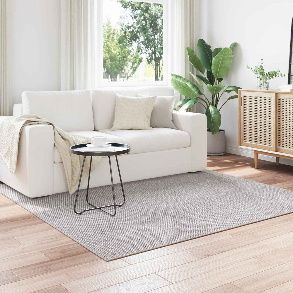 Vidaxl vloerkleden huarte crème en grijs 200 x 200 cm polyester