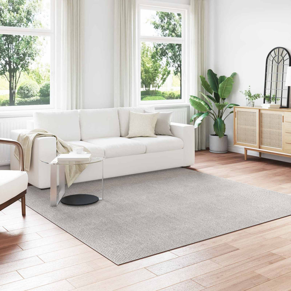 Vidaxl vloerkleden huarte crème en grijs 240 x 240 cm polyester