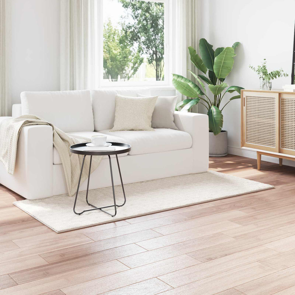 Vidaxl vloerkleden rechthoekig huarte crème 150 x 80 cm polyester