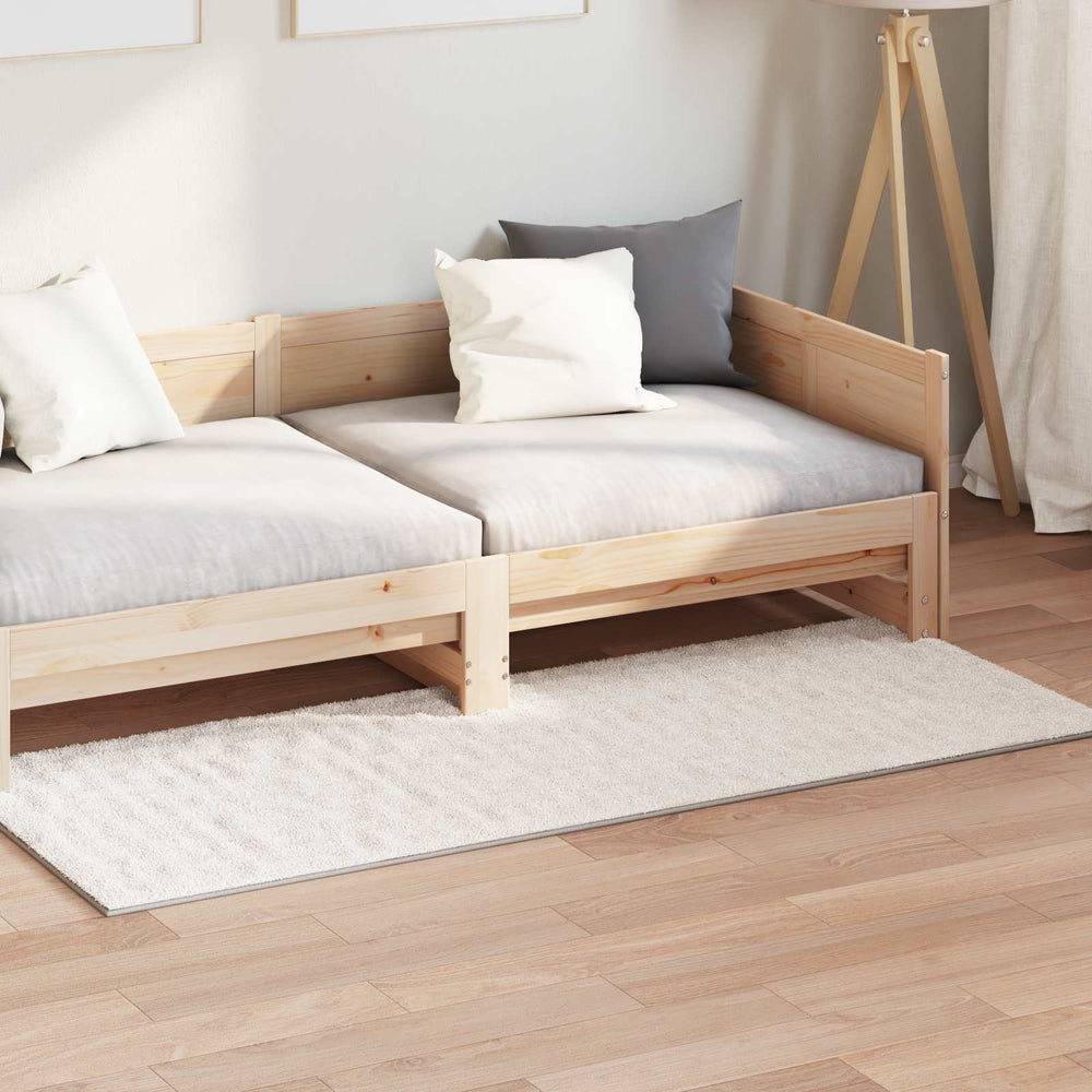 Vidaxl vloerkleden rechthoekig huarte beige 200 x 80 cm polyester