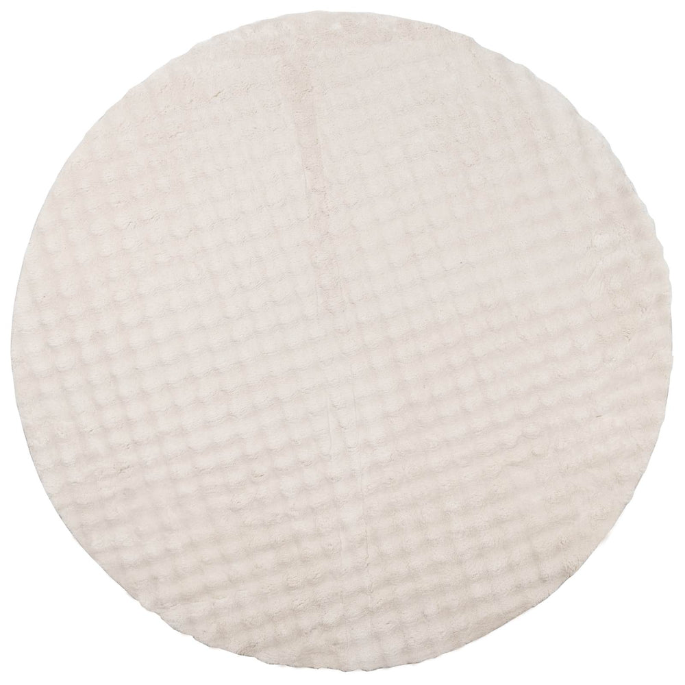Vidaxl vloerkleden rond huarte beige ø 120 cm polyester