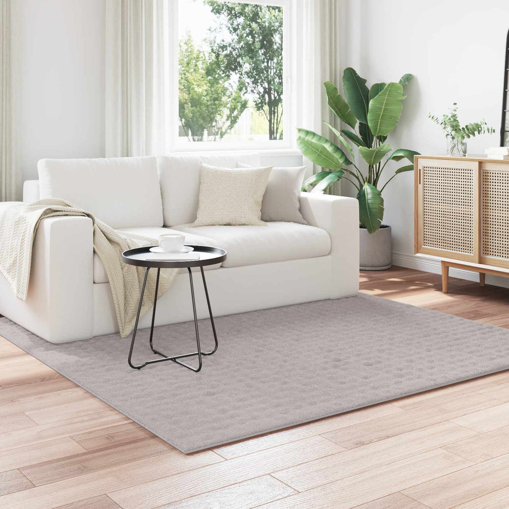Vidaxl vloerkleden vierkant huarte zand 120 x 120 cm polyester