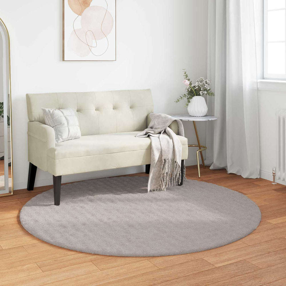 Vidaxl vloerkleden rond huarte zand ø 160 cm polyester
