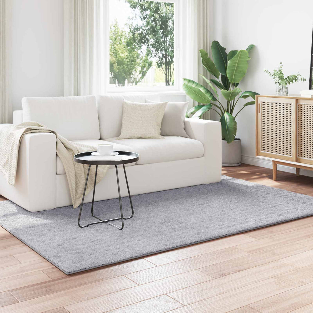 Vidaxl vloerkleden rechthoekig huarte grijs 170 x 120 cm polyester
