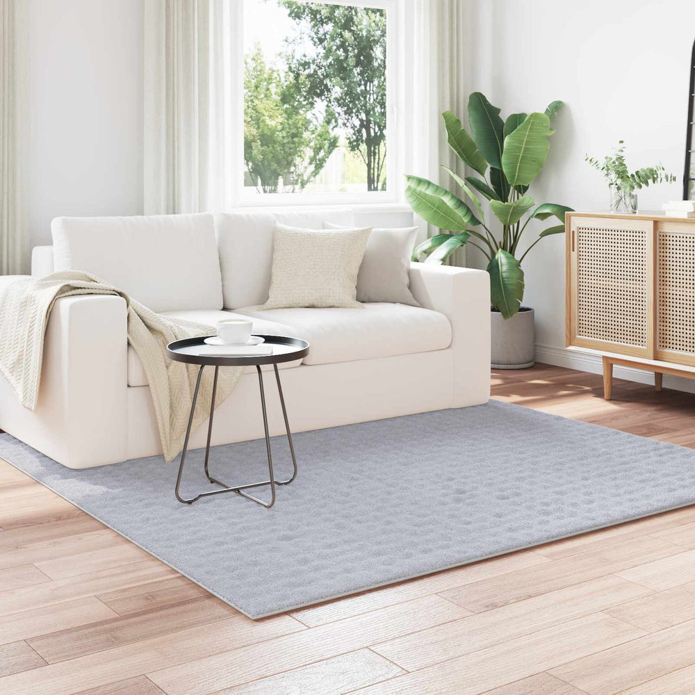 Vidaxl vloerkleden vierkant huarte grijs 120 x 120 cm polyester