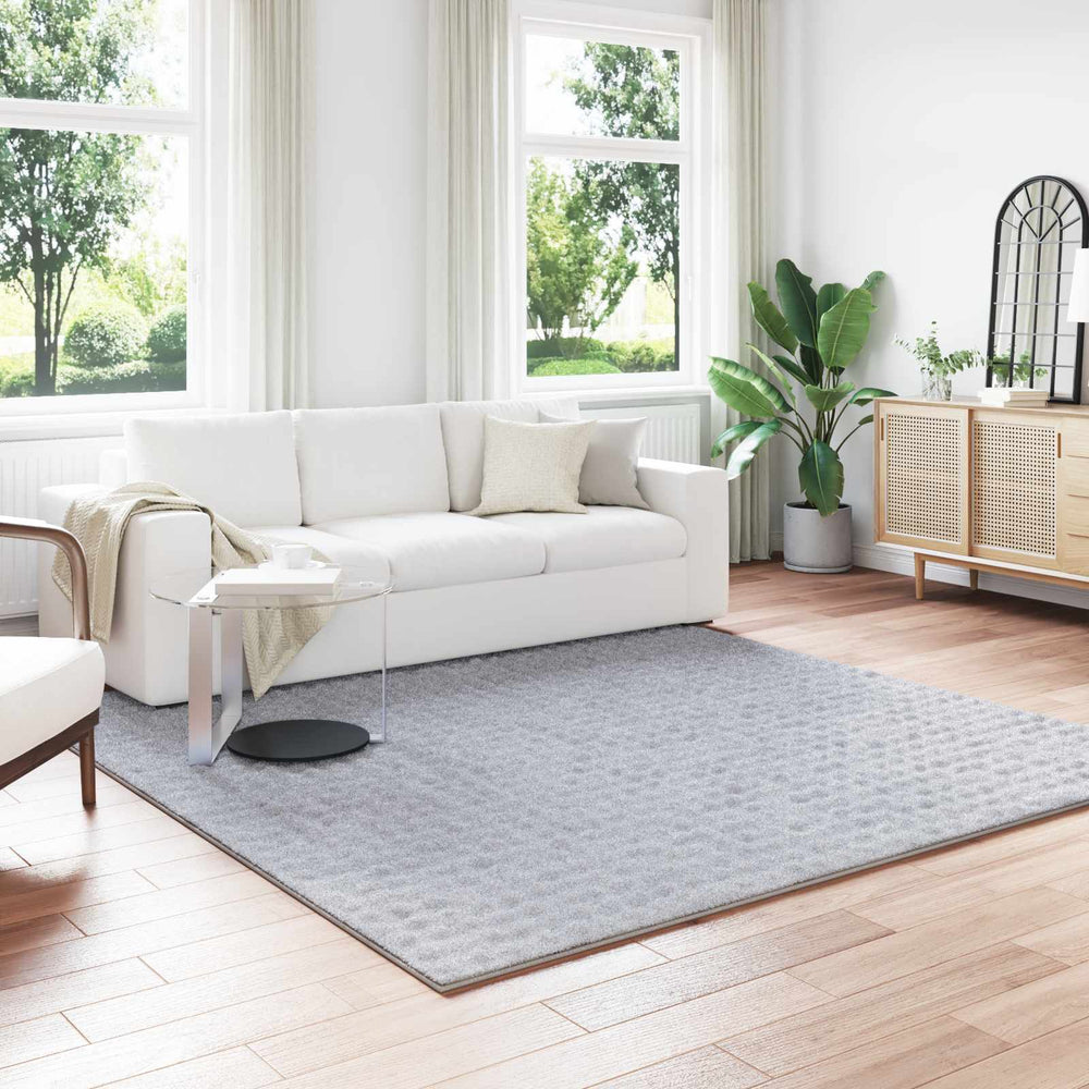 Vidaxl vloerkleden vierkant huarte grijs 240 x 240 cm polyester