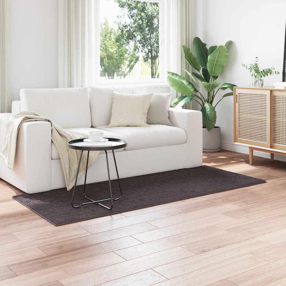 Vidaxl vloerkleden rechthoekig huarte antraciet 200 x 80 cm polyester