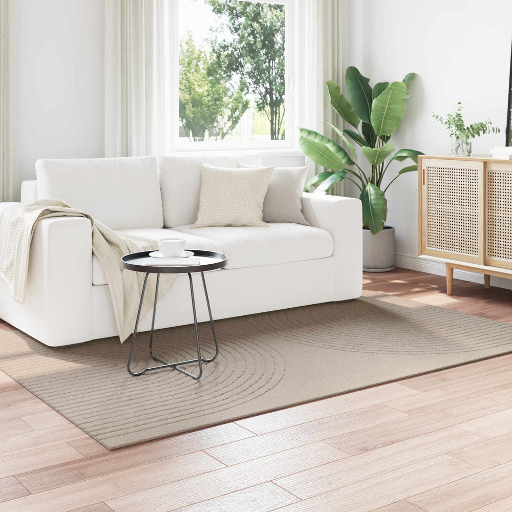 Vidaxl vloerkleden rechthoekig huarte beige 170 x 120 cm polyester