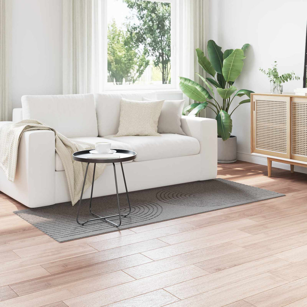Vidaxl vloerkleden rechthoekig huarte grijs 150 x 80 cm polyester