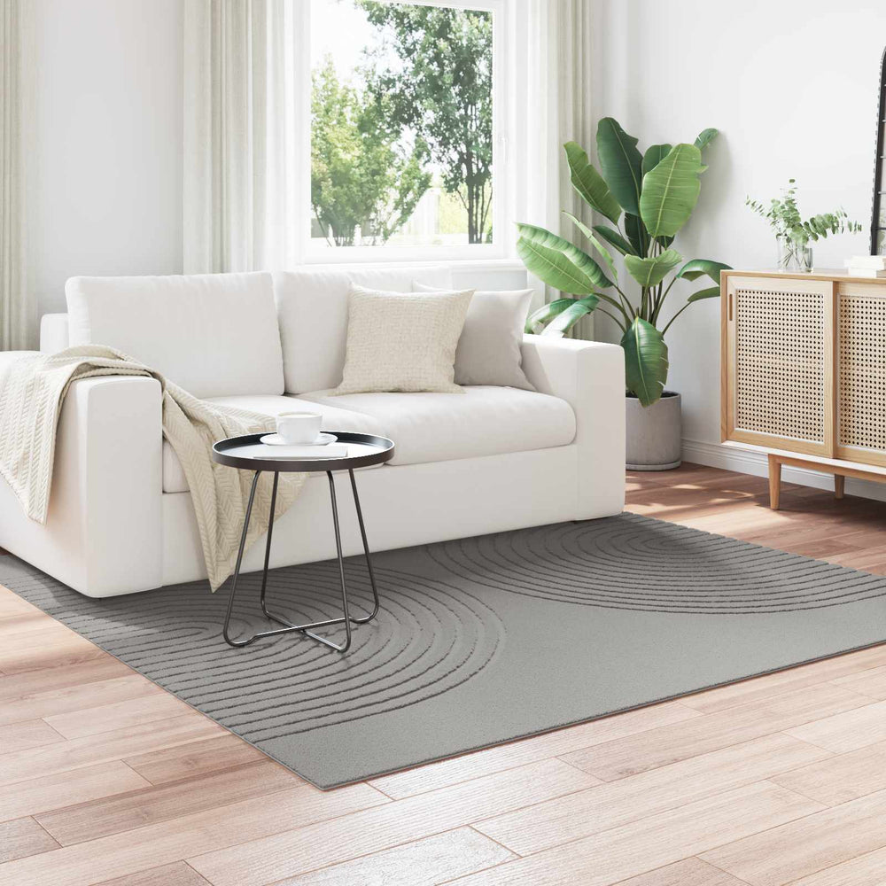 Vidaxl vloerkleden vierkant huarte grijs 120 x 120 cm polyester
