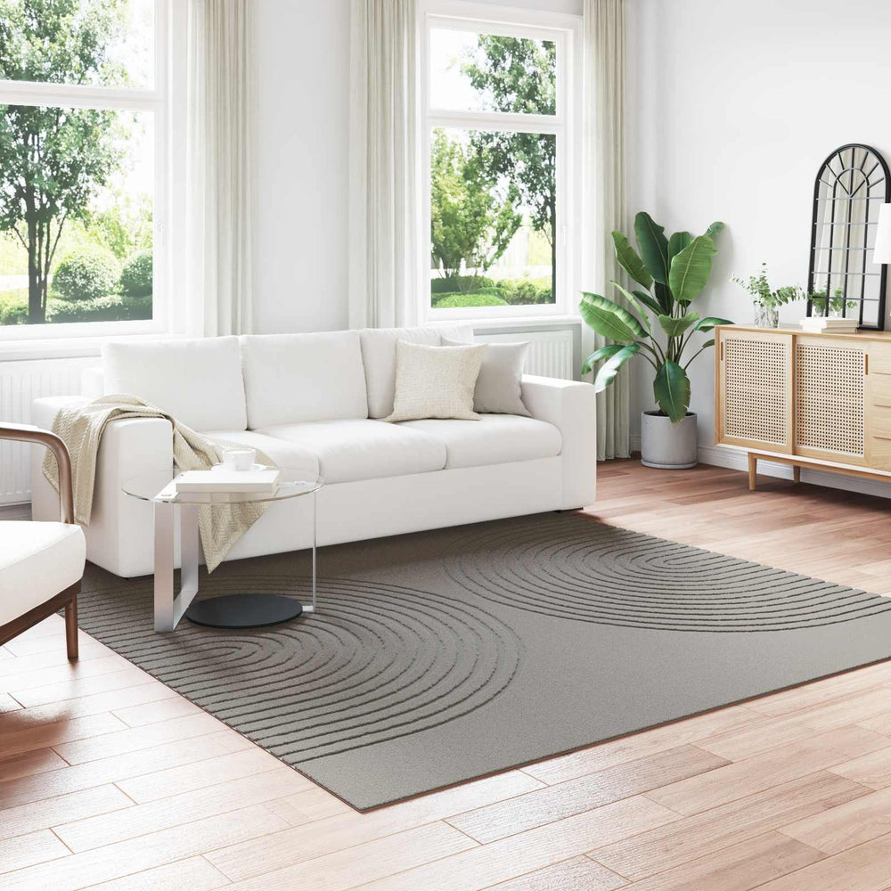 Vidaxl vloerkleden vierkant huarte grijs 240 x 240 cm polyester